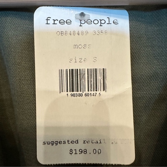 *NWT* FREE PEOPLE Passenger Jacket in Olive Green/Gold Rope/Black Velvet — S - Picture 3 of 13